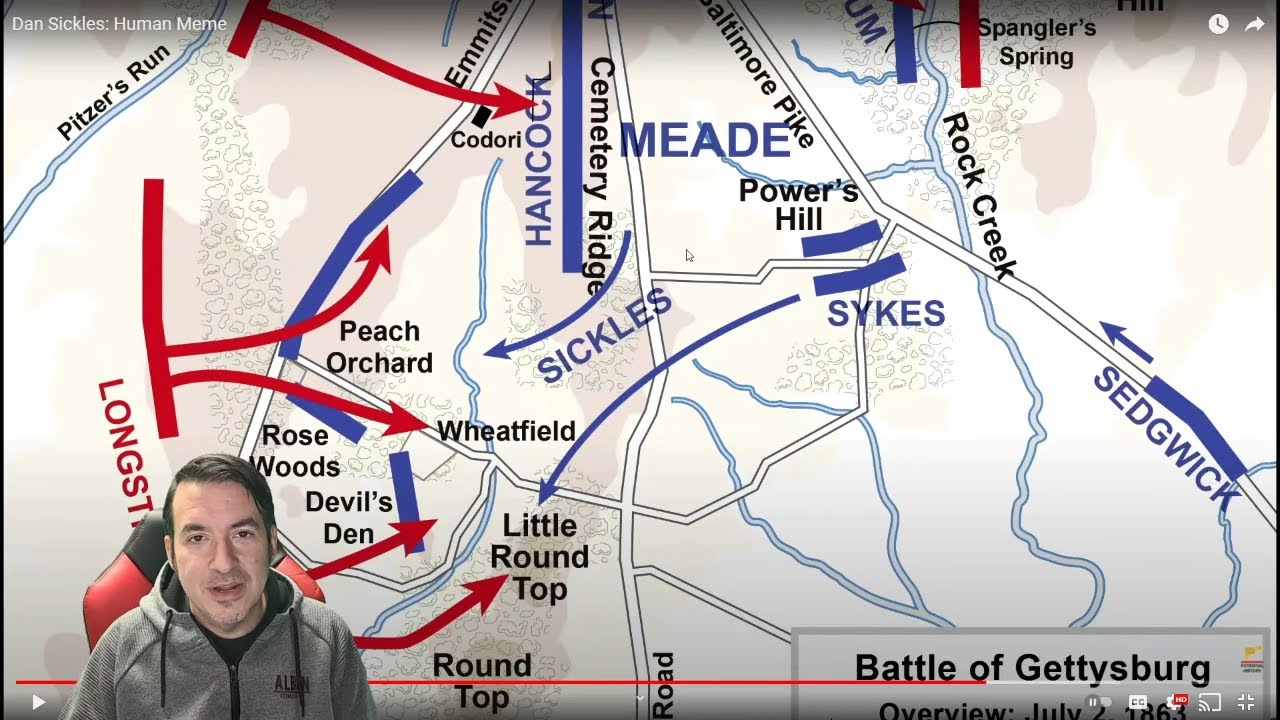 Dan Sickles, Human Meme - Historian Reaction