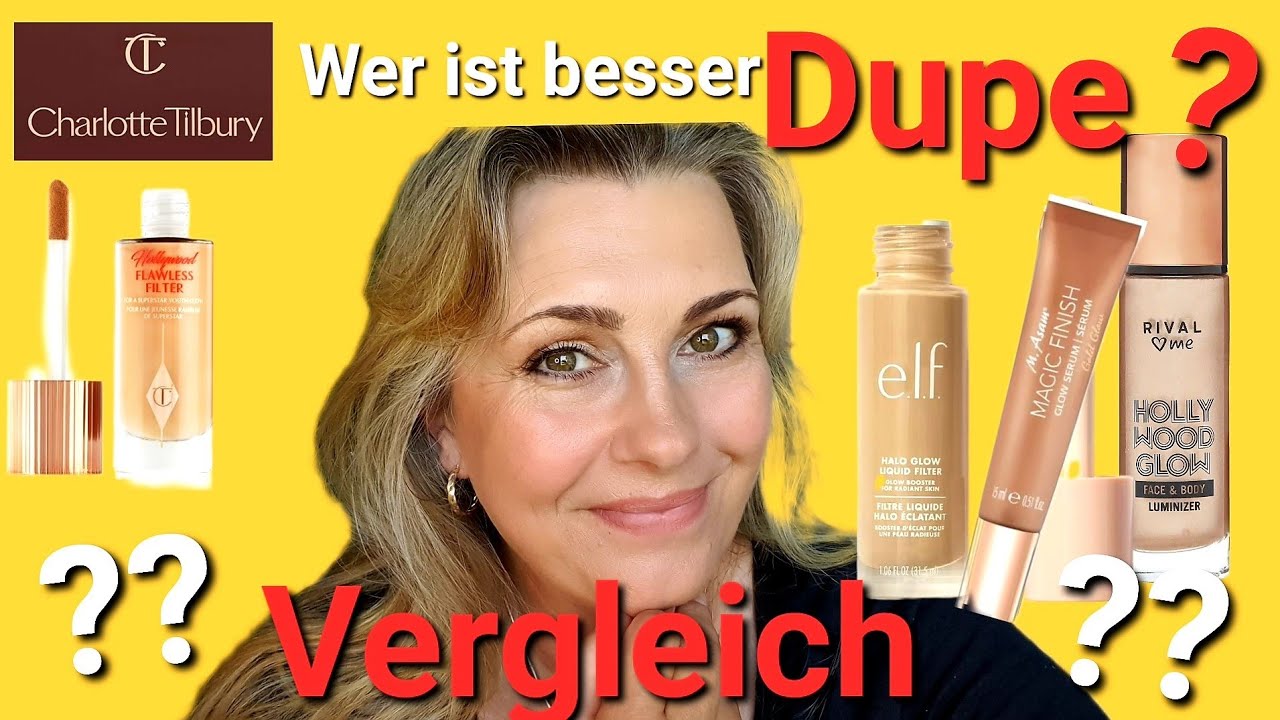 Dupe zu Hollywood Flawless Filter Charlotte Tilbury | Halo Glow Liquid Filter e.l.f. | Rival