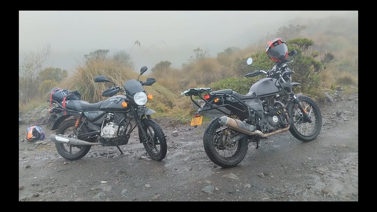 Bóxer 150X vs Royal Enfield Himalayan. La comparativa más esperada. Trocha por la Ruta del Cóndor.