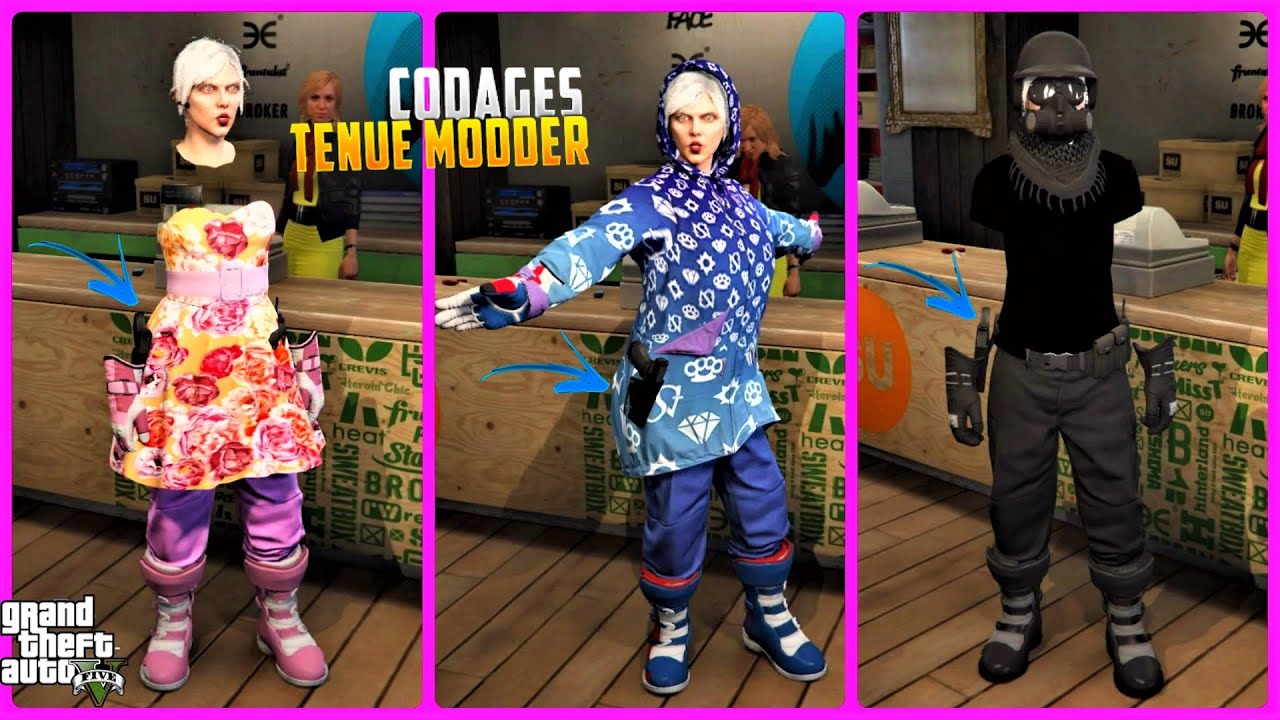 GTA 5 GLITCH CODAGE DE TENUE FEMININE AVEC CEINTURE POLICE METHODE FACILE 1.50