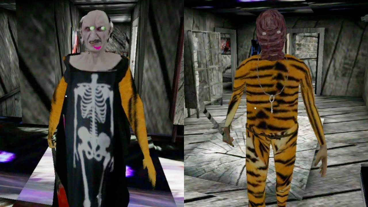 Skeleton Granny And Tiger Grandpa
