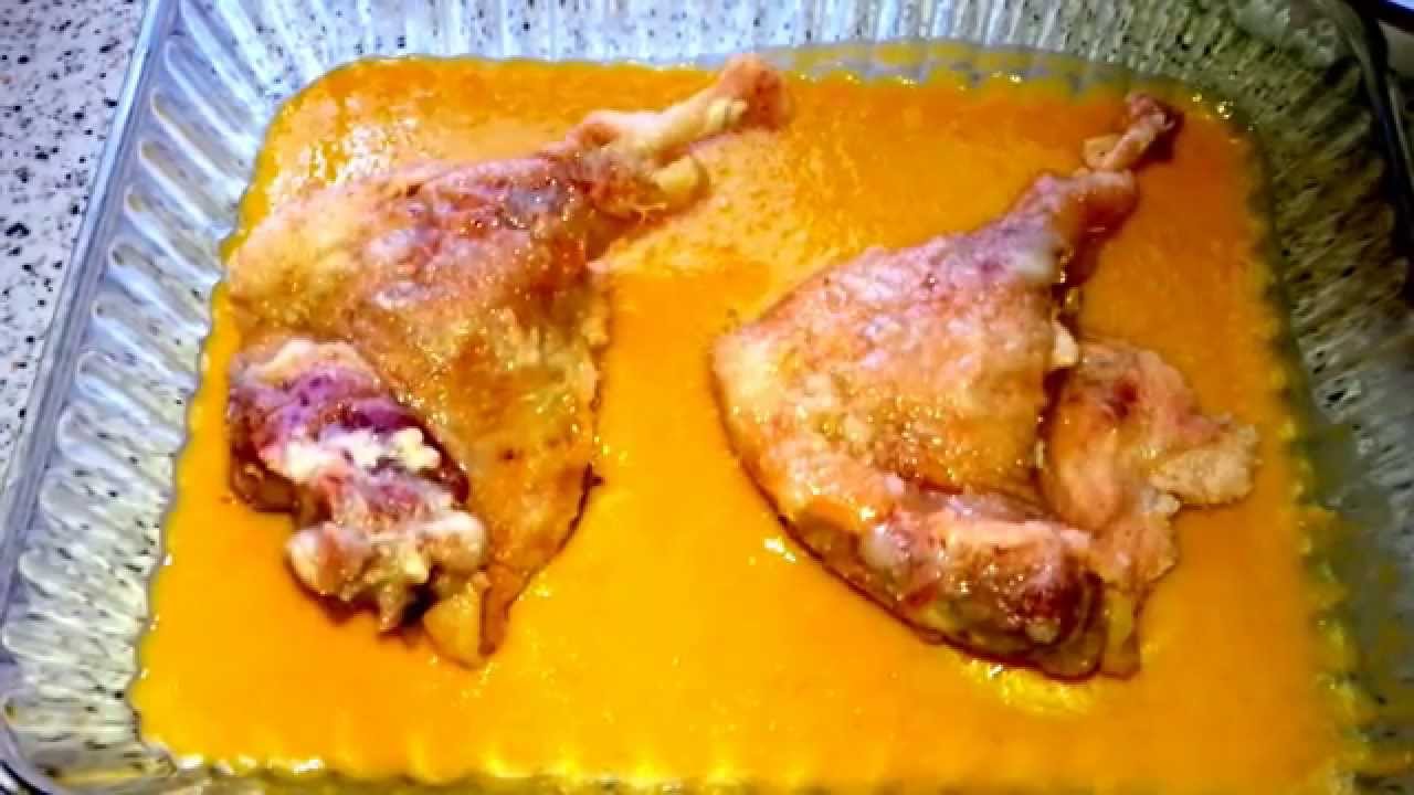 Muslos de pato con salsa de naranja