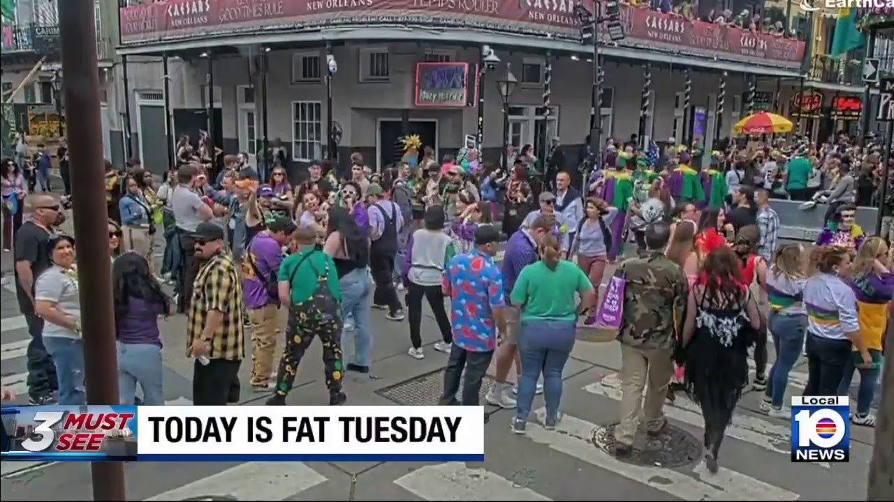 Mardi Gras celebrations going strong on Fat Tuesday in New Orleans