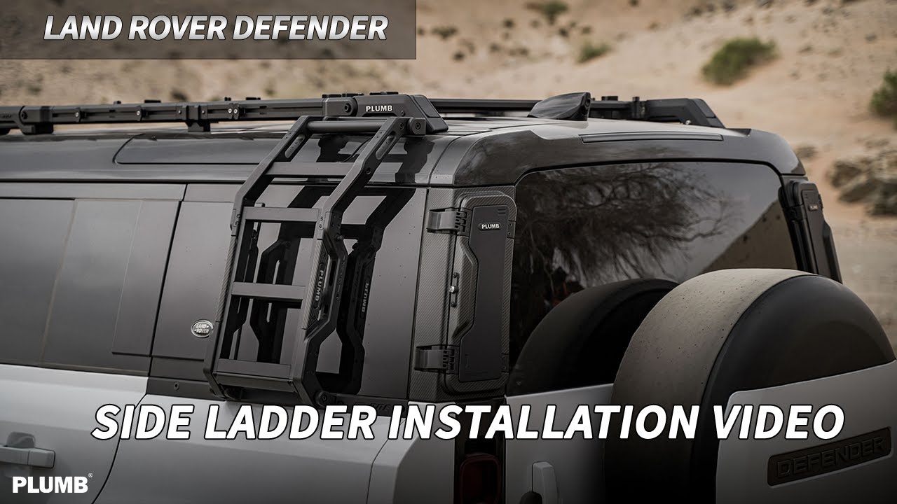Plumb roof rack side ladder for land rover defender