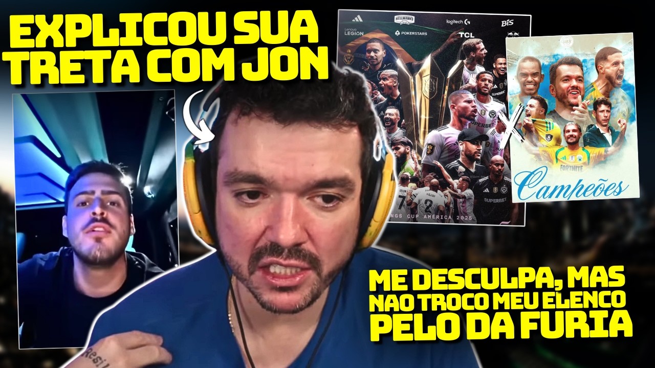 GAULES ESCLARECE TRETA COM JON VLOGS COM DETALHES E DESABAFA SOBRE O NOVO ELENCO DO G3X!