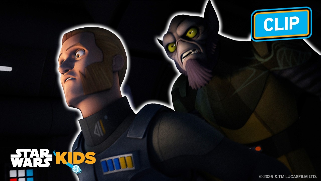 Zeb and Agent Kallus Crash Land 🚀 | Star Wars Rebels | @StarWarsKids