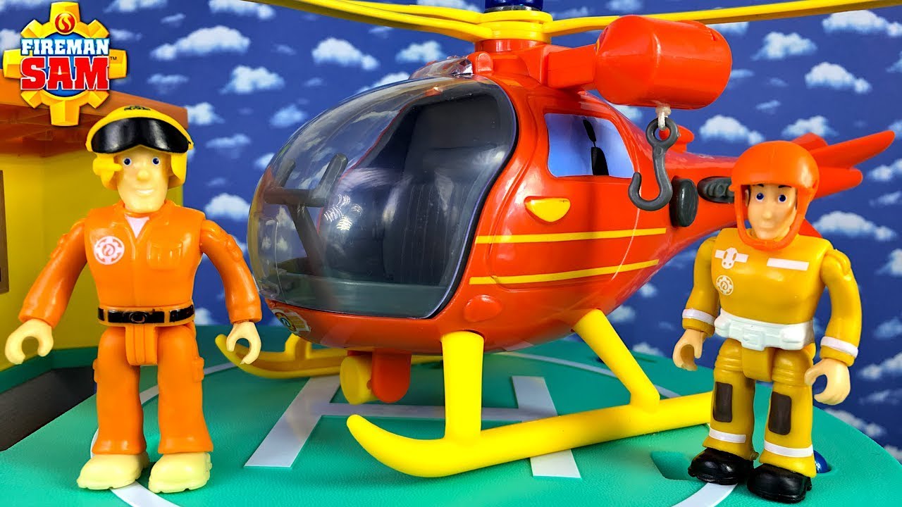 FEUERWEHRMANN SAM HUBSCHRAUBER WALLABY MIT TOM DER PILOT