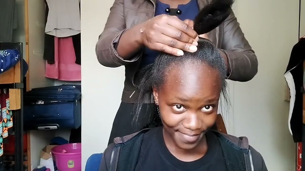 Vlog:A day in the life of a Kenyan uni student 😍cheapest knotless braid 😘//JUNE MUUNA.