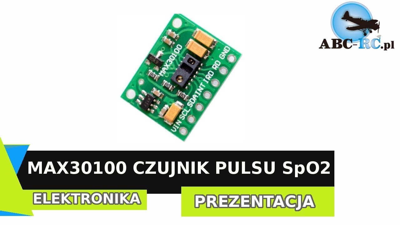 Czujnik pulsu i saturacji - natlenienia krwi SpO2 max30100 do arduino - projekt