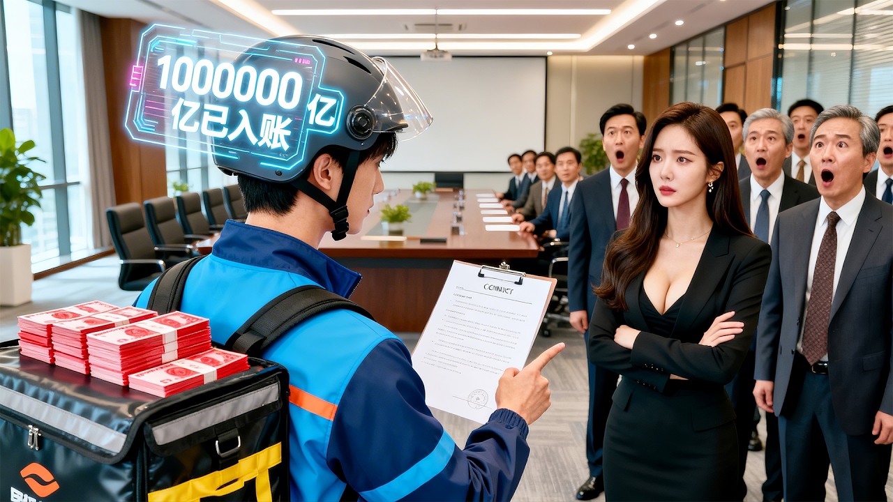 窮外賣員遭拜金女友當垃圾踹開，轉身管家跪送全球限量一張的黑卡！情夫笑他黑卡是玩具，百輛運鈔車已包圍現場：少爺，先碾哪個？ HNDJ#逆襲 #打臉 #反轉 #爽劇 #戰神