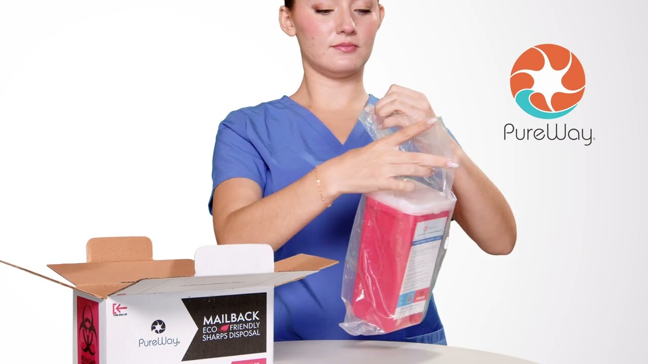 How To Use PureWay's 1.4 Quart Sharps Disposal Mail-Back System!