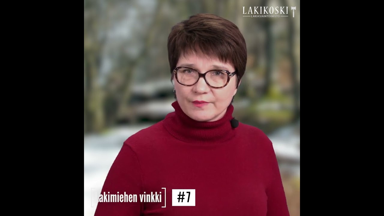 Lakikoski - Lakimiehen vinkki nro 7 - Oikeusturvavakuutus ja julkinen oikeusapu