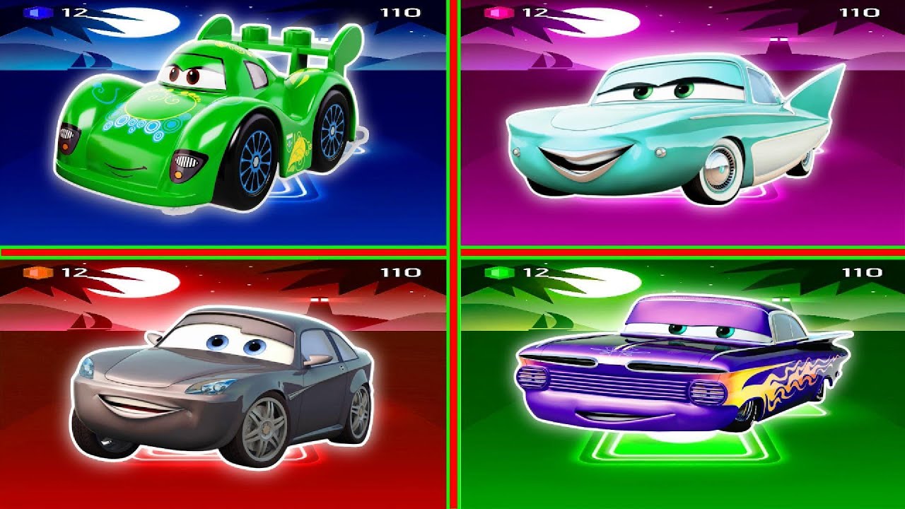Lighting McQueen eater 🆚 McQueen Cars - Tiles Hop EDM Rush