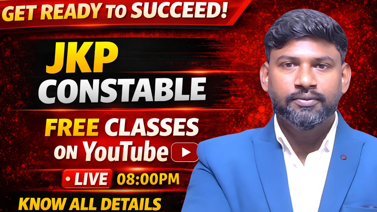 GET READY || JKP CONSTABLE || FREE LIVE CLASSES || BY REMO