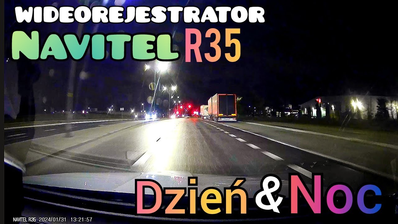 Wideorejestrator Navitel R35 Full HD | Jakość nagrań DZIEŃ i NOC |