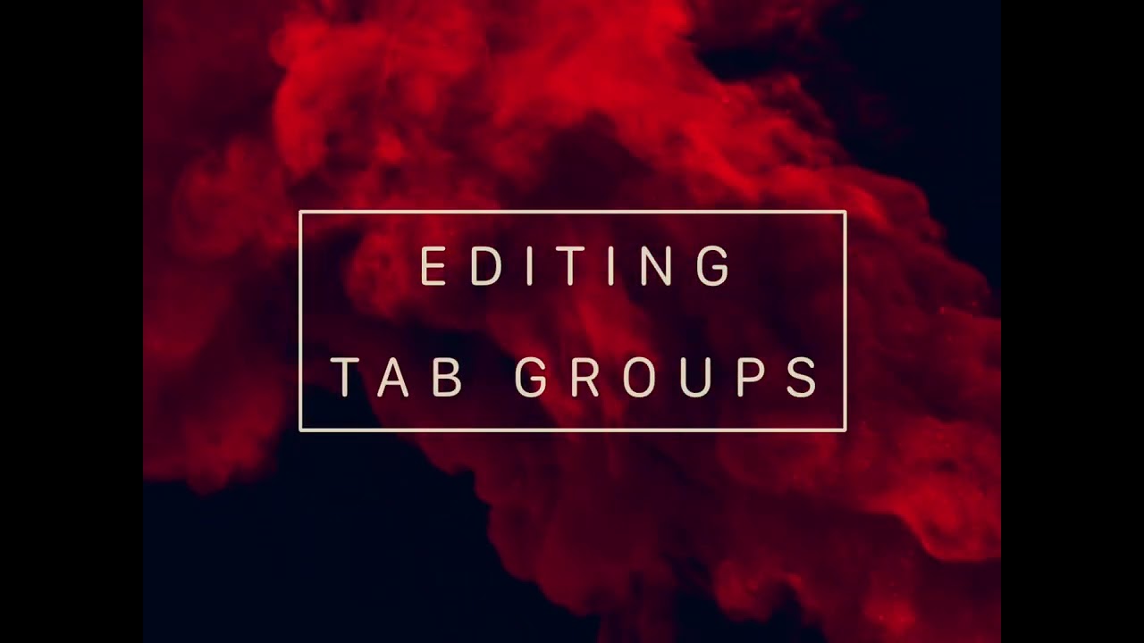 Safari Tab Groups