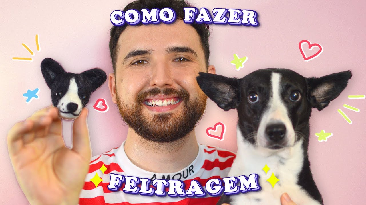 COMO FAZER FELTRAGEM – Passo a passo feltragem para iniciantes - Needle Felting Tutorial