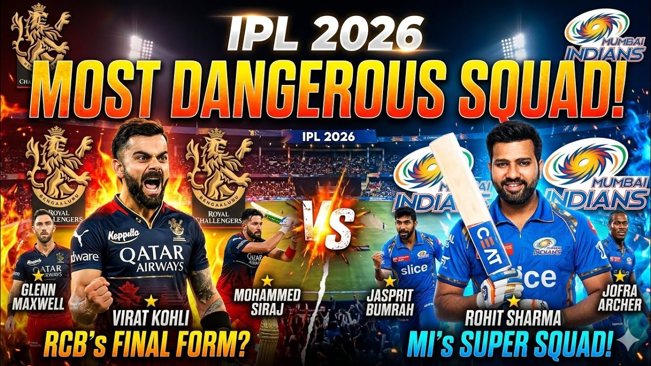 ​ RCB & MI: The Most DANGEROUS Squads of IPL 2026! || Prime cricket 2.0 || #video #viral #ipl ||