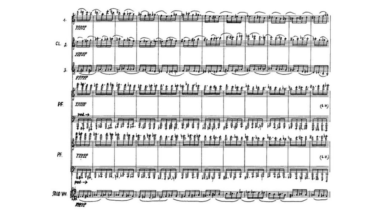 Morton Feldman - Violin and Orchestra (Audio + Full Score)