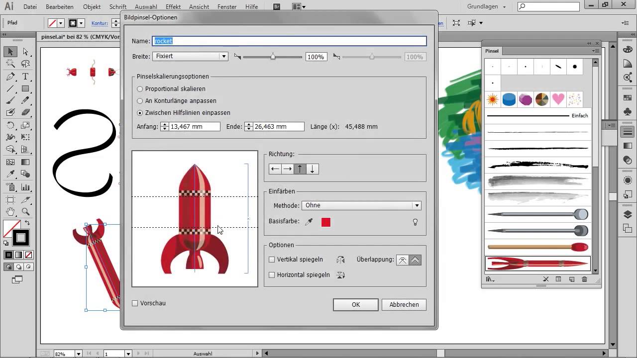 Mit Pinseln malen - Adobe Illustrator CC