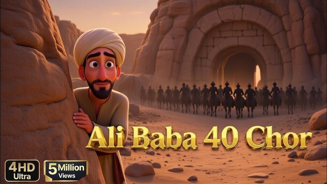 Ali Baba aur 40 Chor (Hindi/Urdu) | Full Movie 3D Animated 