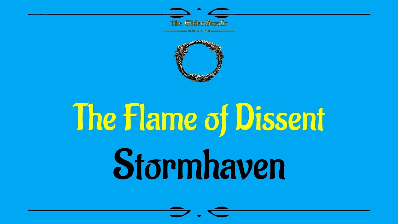 Let's Play - Everyquest - ESO - Daggerfall Covenant - Side Quests - The Flame of Dissent
