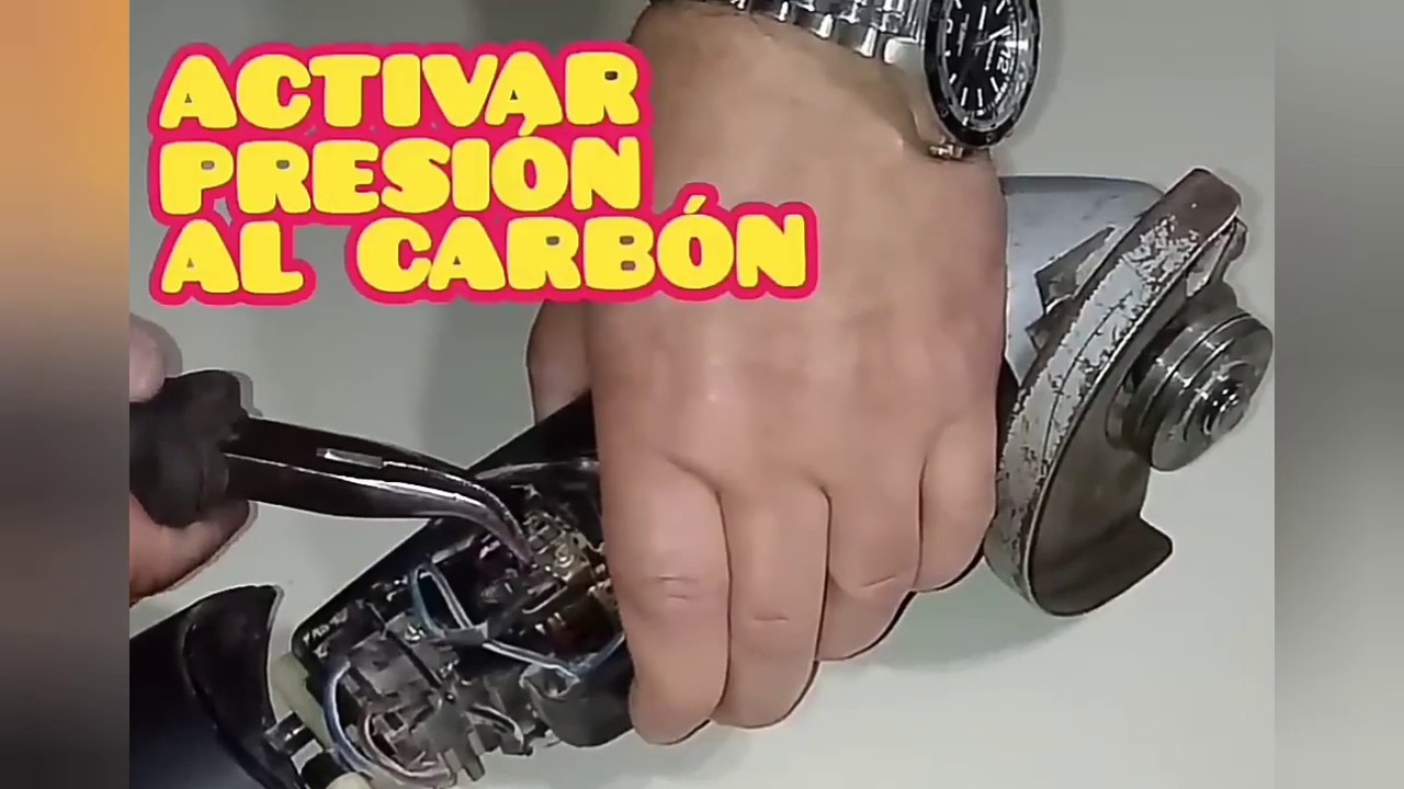 REPARACI&Oacute;N AMOLADORA SKIL 650w &oacute; 700w cambio de carbones escobillas.