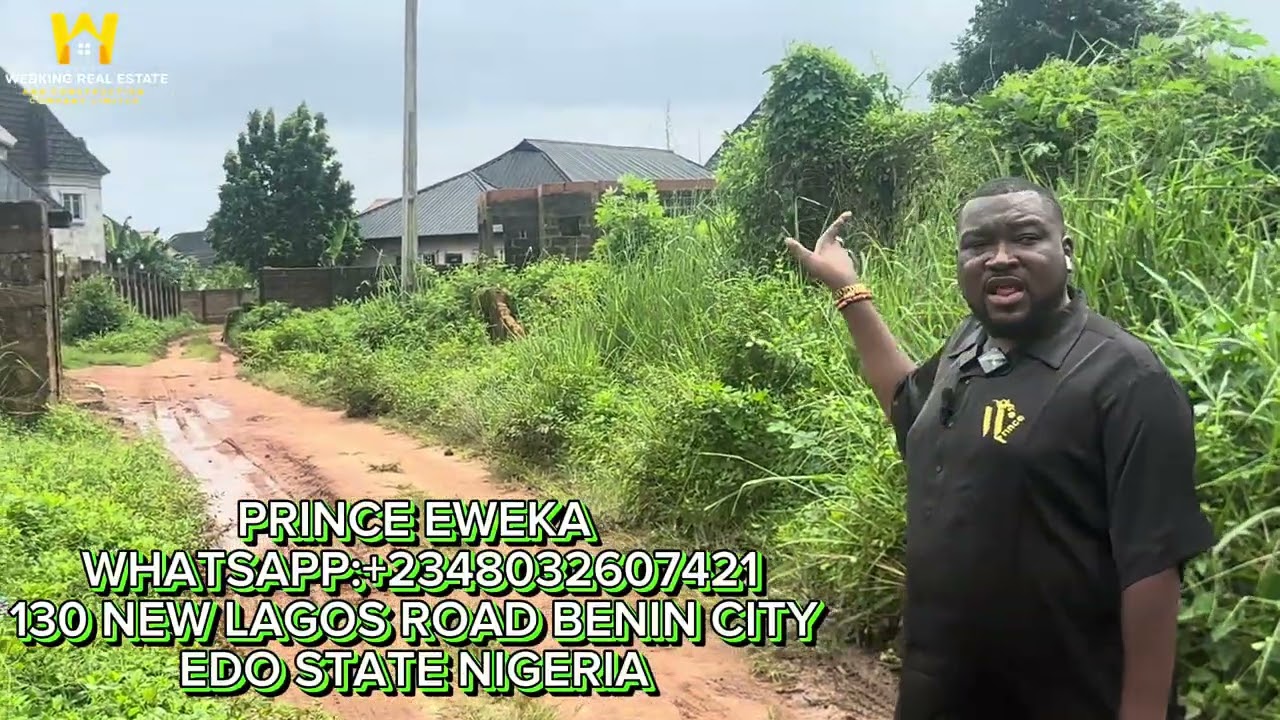 LAND FOR SALE IN GRA AIRPORT ROAD BENIN CITY EDO STATE