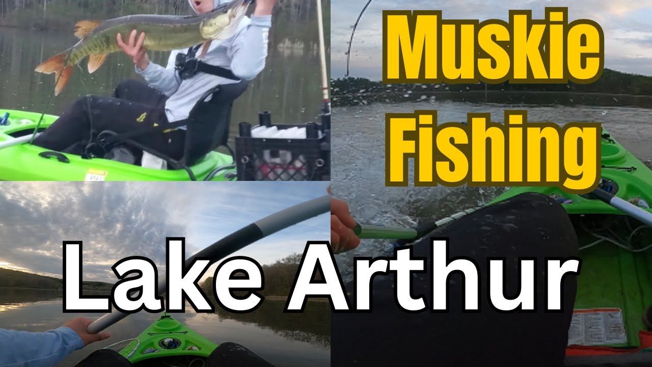 Kayak Trolling for Muskies at Lake Arthur!