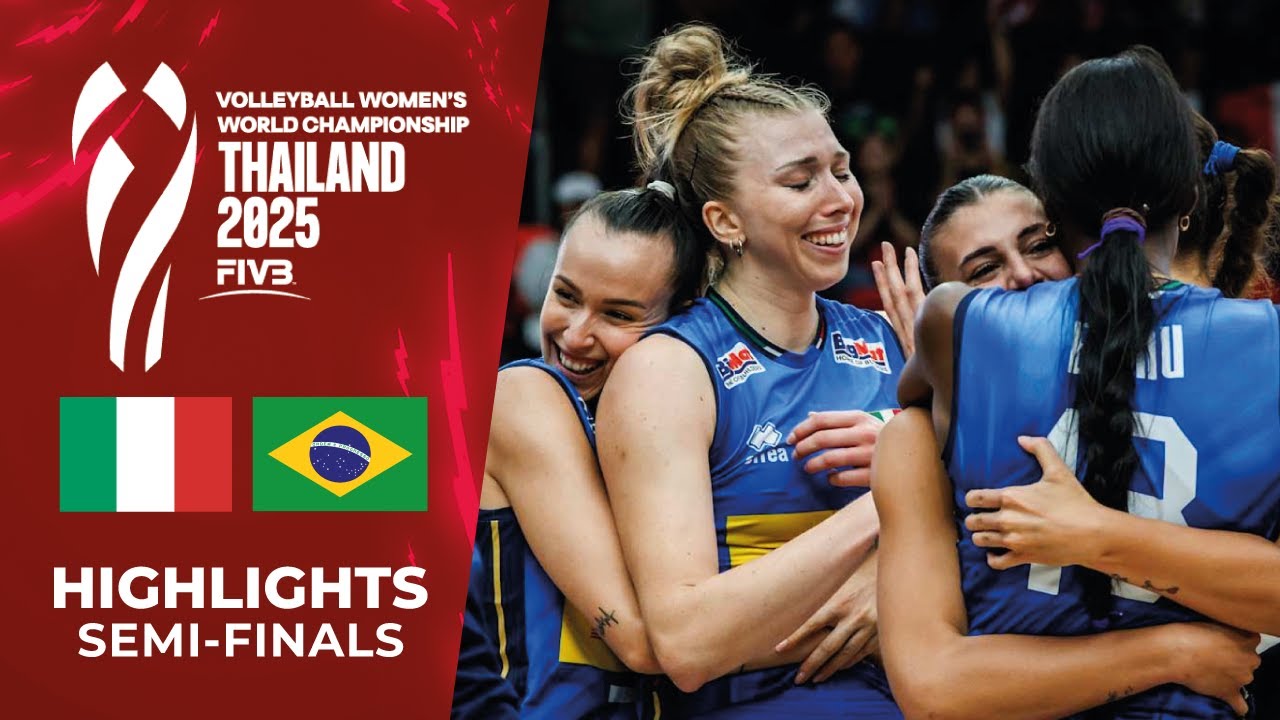 🇮🇹 ITALY vs 🇧🇷 BRAZIL | Epic Semifinal | Women’s Volleyball World Championship Thailand 2025 🏐🔥 [4K]