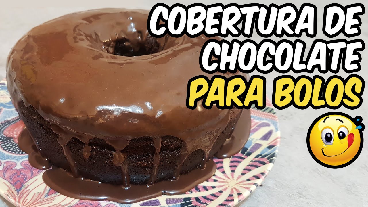 COBERTURA DE CHOCOLATE PARA BOLOS SIMPLES E FACIL DE FAZER | Novatos na Cozinha