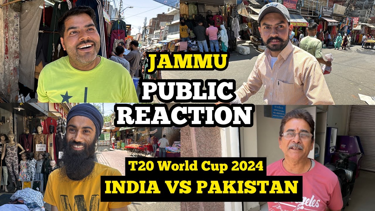 IND VS PAK PUBLIC REACTION IN JAMMU | T20 World Cup 2024 | DSBOSSKO VLOGS
