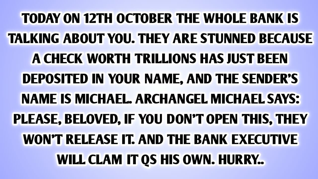 💸 TODAY ON 12TH OCTOBER THE WHOLE BANK IS TALKING ABOUT YOU. THEY ARE STUNNED BECAUSE A CHECK WORTH.