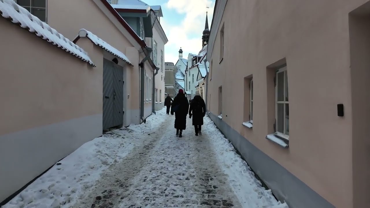 OLD CITY Winter Tallinn City Centre Walking Tour 🇪🇪 Tallinn, Estonia 2026 | 4K Walking Tour