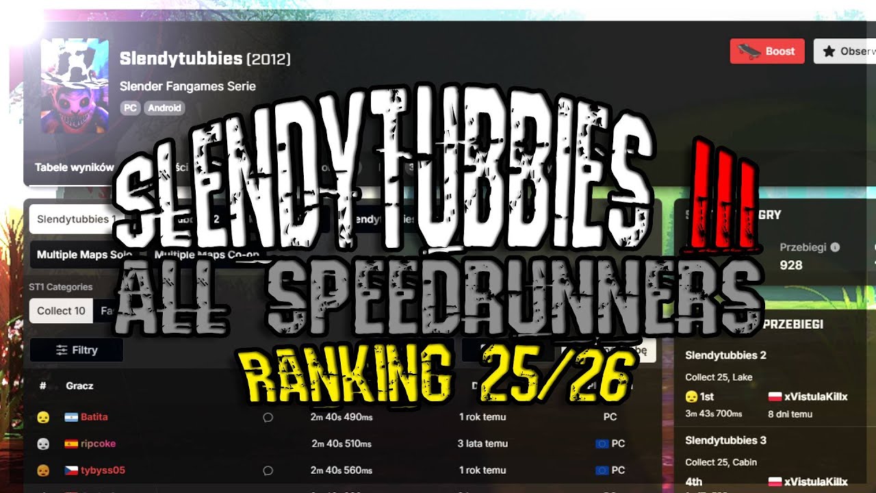 Slendytubbies Speedrun Ranking [4k]