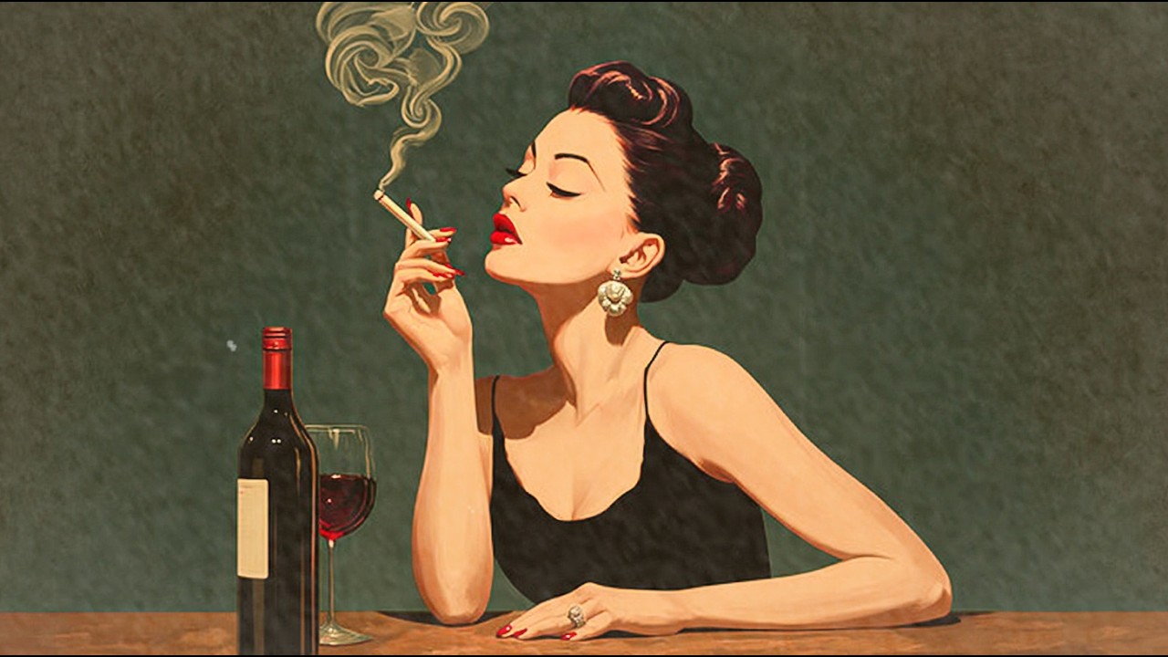 🌙 Smoky Jazz Bar Nights | Relaxing Instrumental Music & Vintage Elegance
