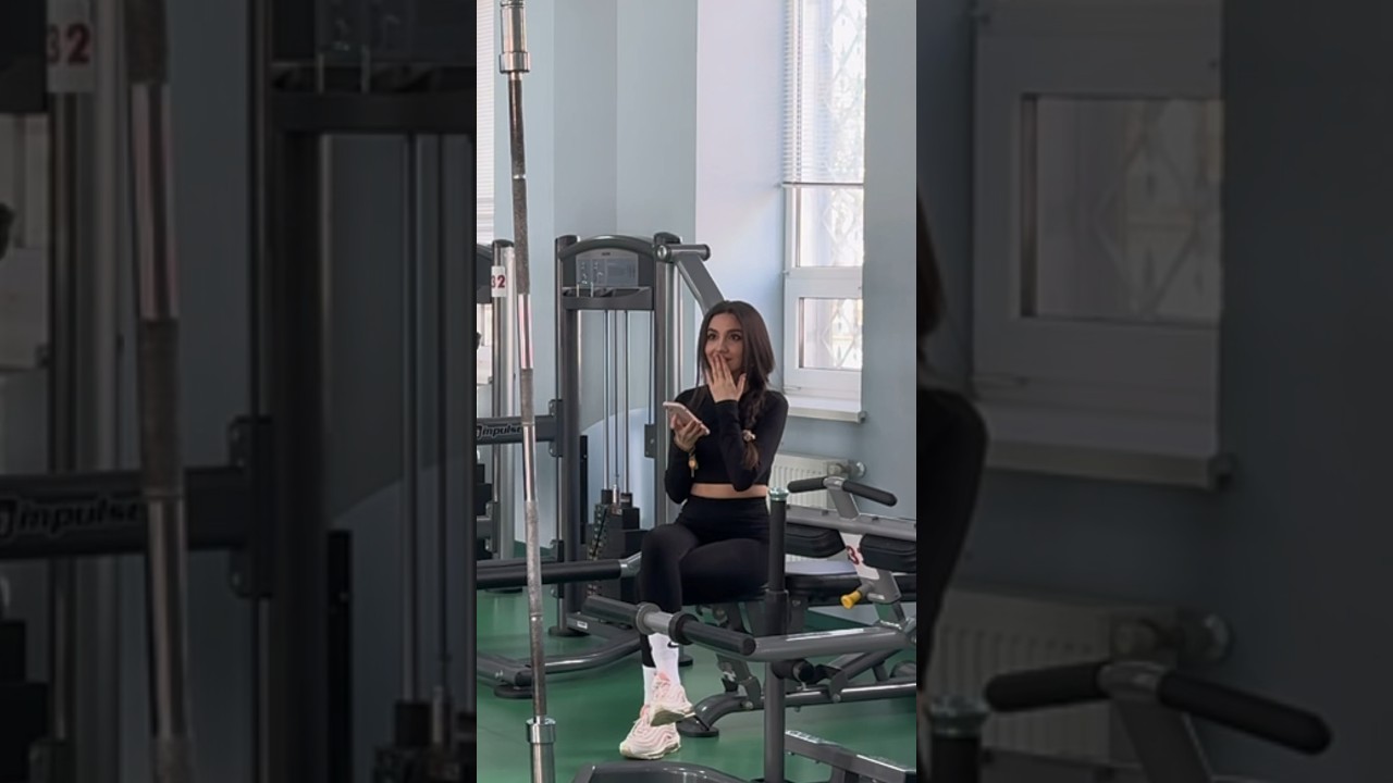 Reaction girl on workout!!!🤯❤️&zwj;🔥#reaction #phonk #motivation #workout