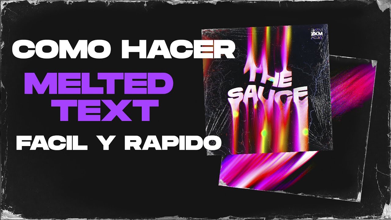 COMO HACER TEXTO DERRETIDO O MELTED TEXT EN PHOTOSHOP 2021 | ZKM TUTORIAL #1