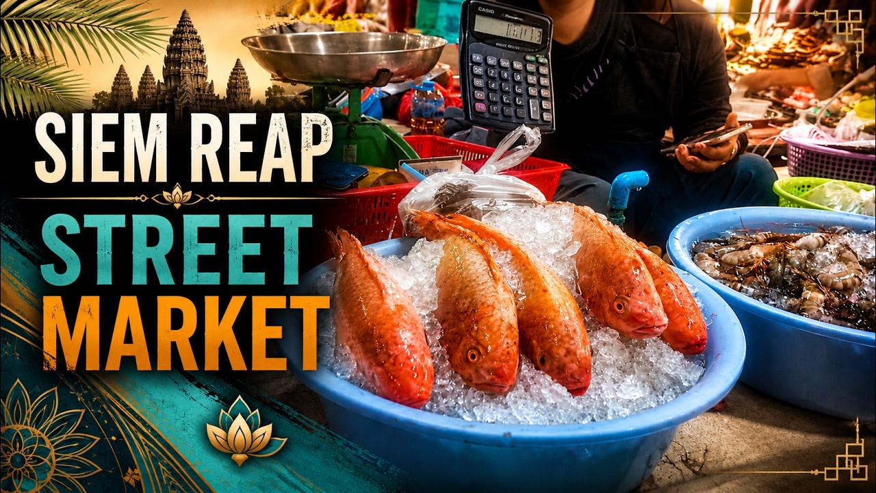 Siem Reap Street Markets, Cambodia #streetfood #food #travel #culture