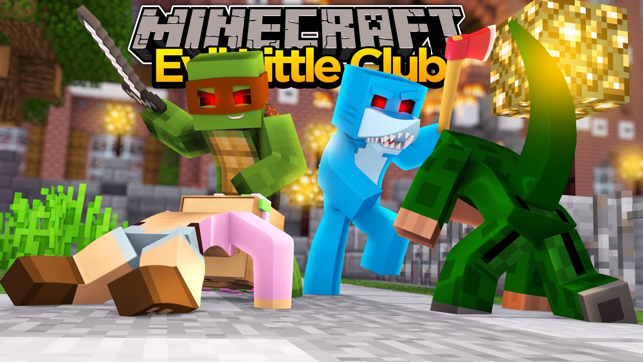 Minecraft EVIL LITTLE CLUB - EVIL LITTLE KELLY BLOWS UP MINECRAFT SCHOOL!!