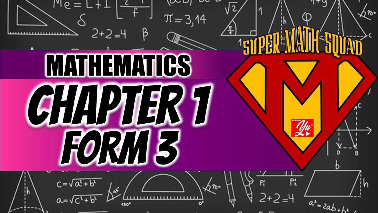 CONCEPT MAP - CHAPTER 1 MATH FORM 3 DLP KSSM  #AkademiYoutuber