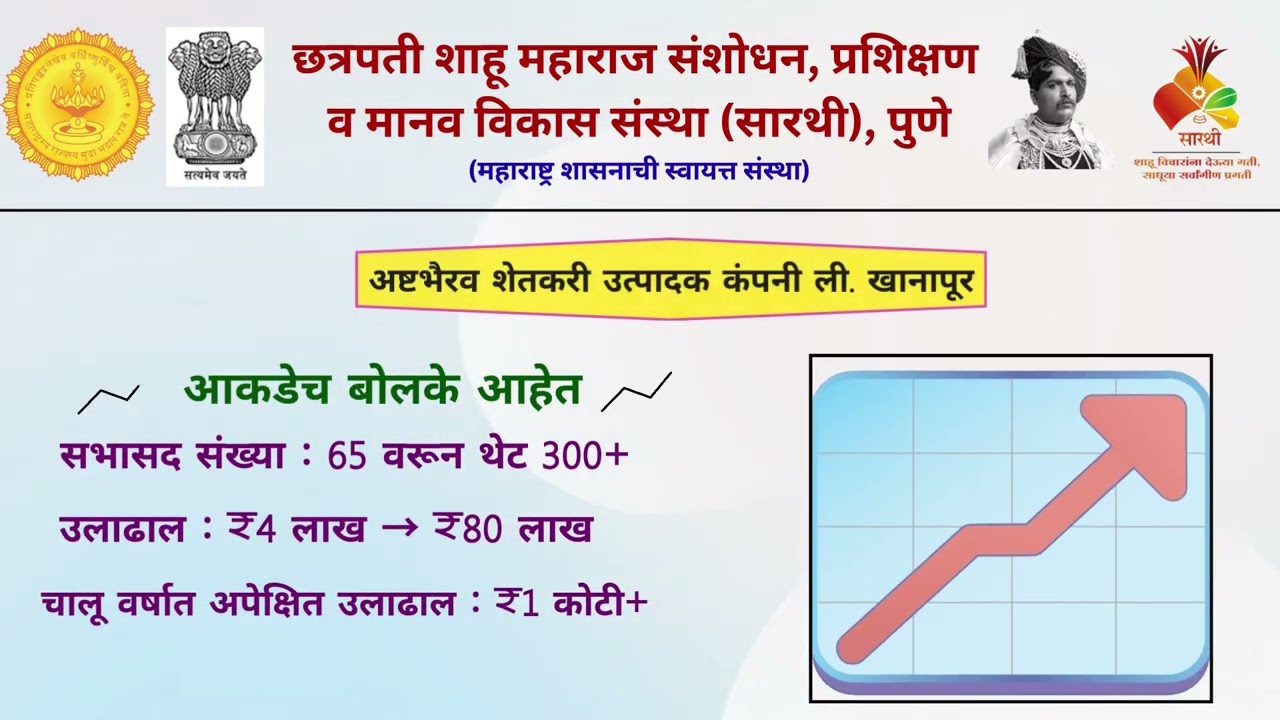 सारथी लाभार्थी : श्री. सागर जाधव, गाव : खानापूर, ता. वाई, जि. सातारा