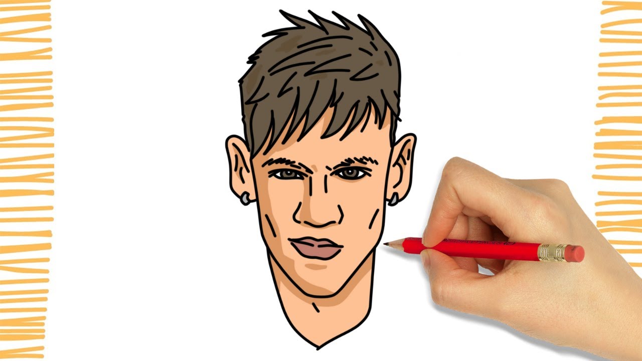 Como Dibujar a NEYMAR JR