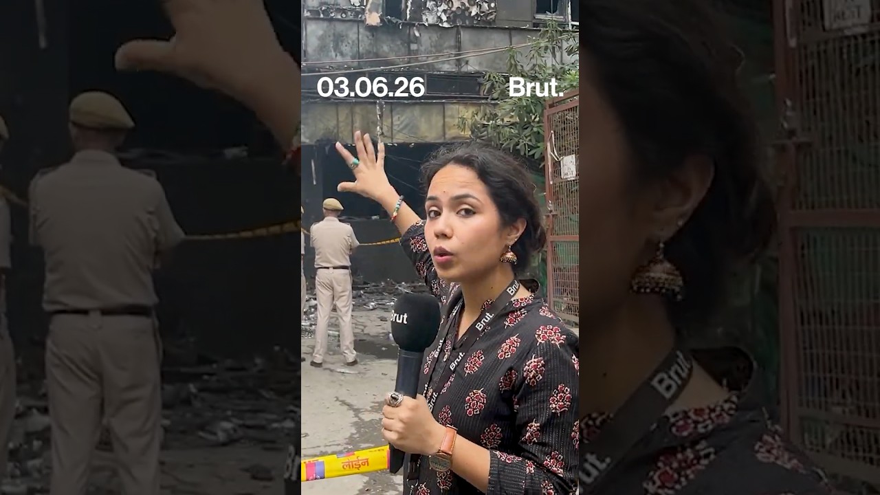 We investigated the area where a hotel fire killed 21 people in Delhi.