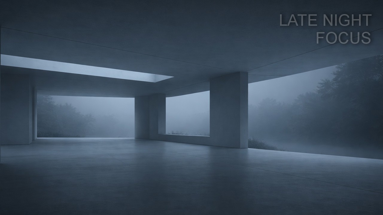 Late Night Focus Music – 1 Hour Minimal Calm Ambient for Quiet Work