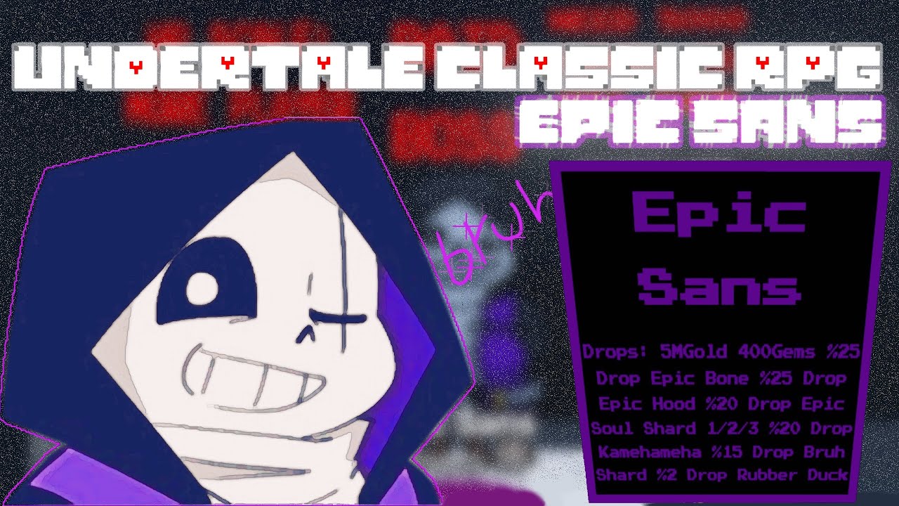 Epic Sans Boss Fight | Roblox | Undertale Classic RPG