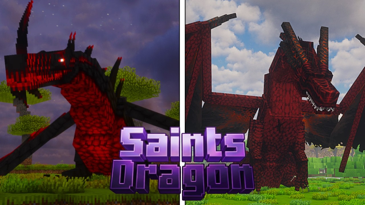 Saint's Dragons (Minecraft Mod Showcase | 1.20.1)