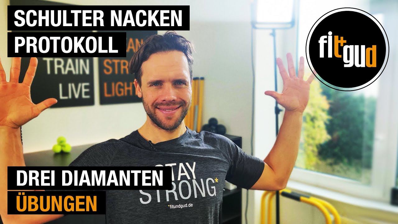 Schulter Nacken Protokoll - Schmerzfrei machen - lockern und aufrichten in 4 Minuten