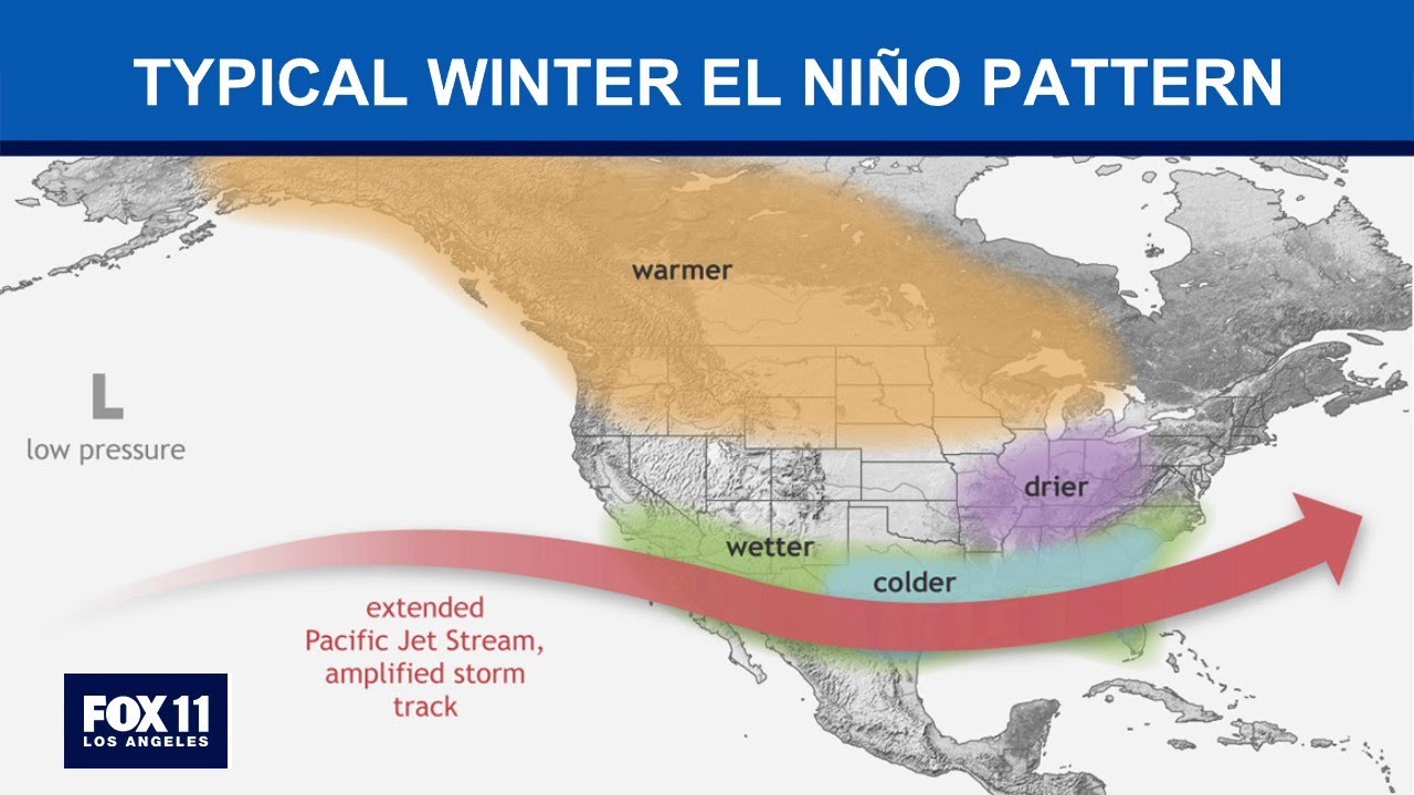 Typical winter El Ni&ntilde;o pattern explained