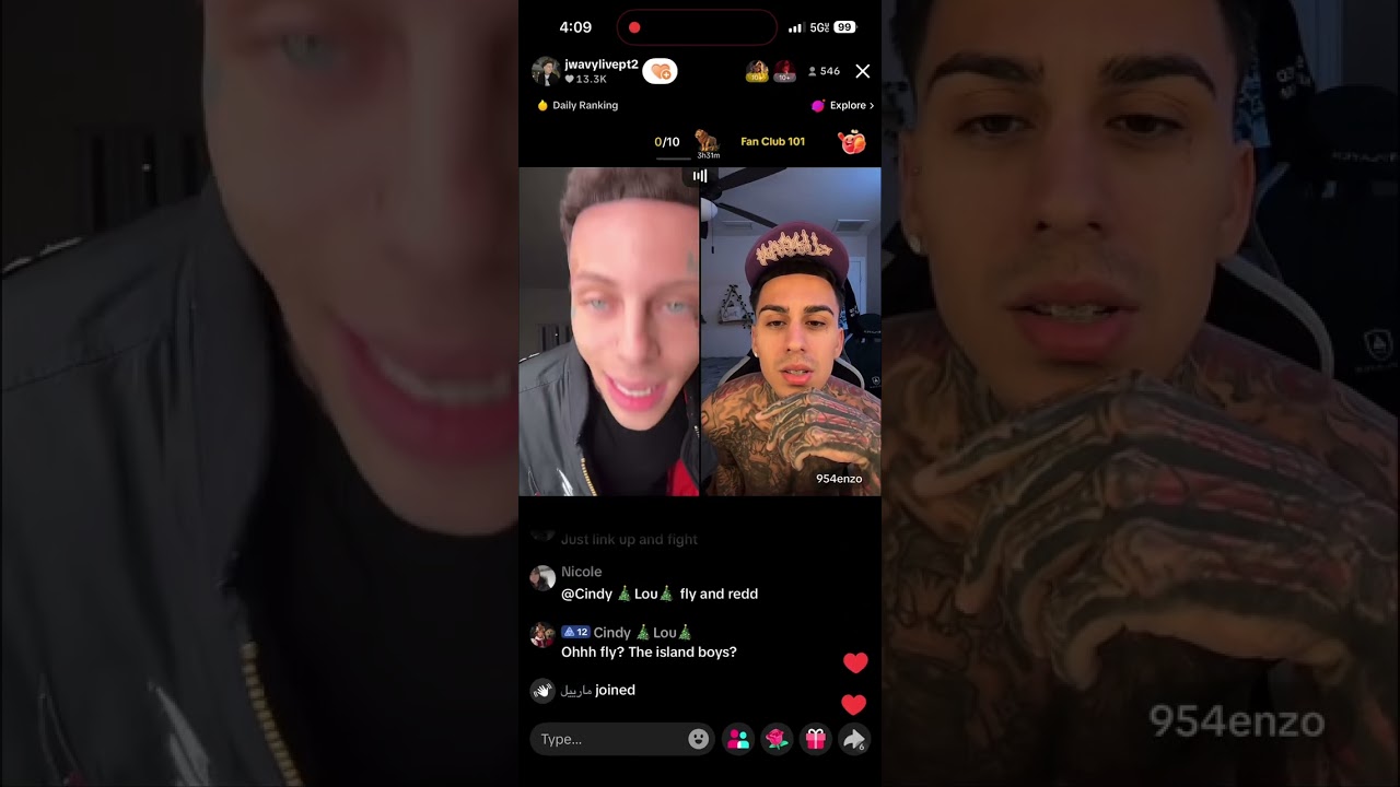 A lot of Drama between J wavy and 954Enzo